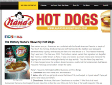 Tablet Screenshot of nanasheavenlydogs.com